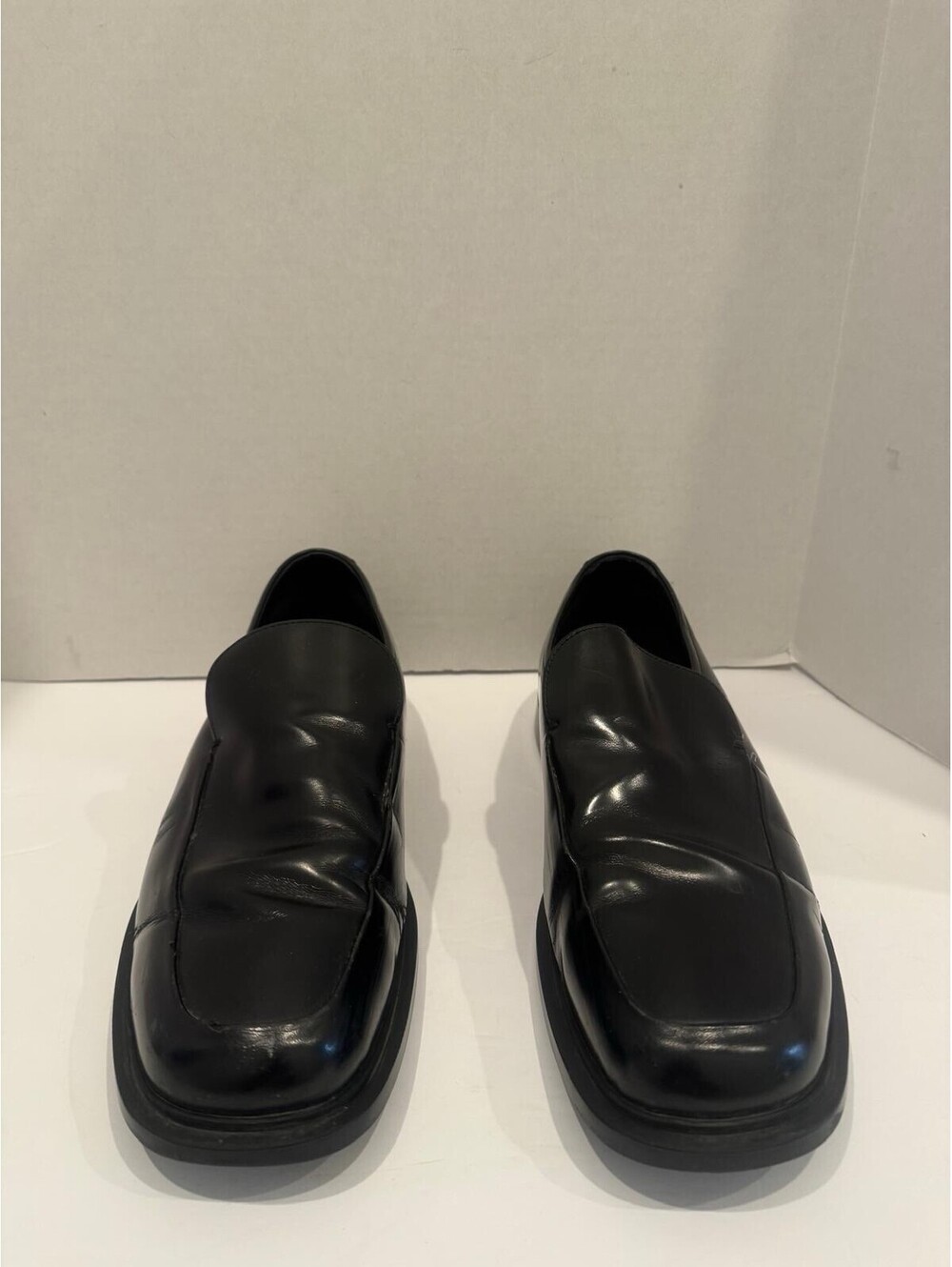 Prada Men’s Black Leather Loafers — Vintage Italian Dress Shoes| Size 10.5